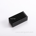 cnc black custom aluminum extrusion profile heat sink